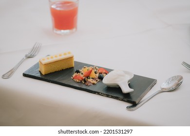 Fine Dining Dishes On White Table Stock Photo 2201531297 | Shutterstock