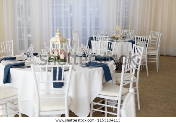 Fine Dining Table Setup Fancy Restaurant Stock Photo Edit