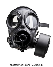 imagen fina de la clásica máscara de gas del ejército británico
