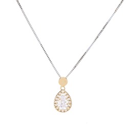 Fine Jewelry Gold And Silver Necklace With Diamonds And Gemstones Pictures For Advertising