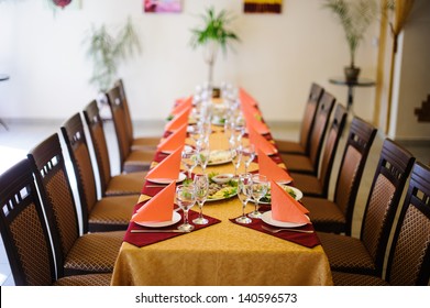 Fine Restaurant Dinner Table Place Setting