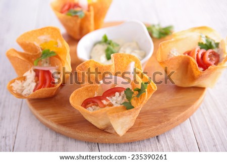 Similar – fingerfood Käse Teigwaren