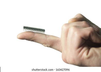 Finger With Microchip