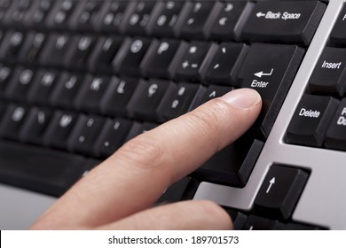 Finger On The Enter Key