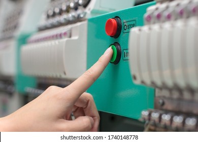 Finger On Start Button Machine