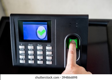 Finger Print Scan For Enter Security System