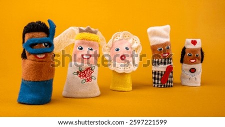 finger puppet professions: creative representation 
