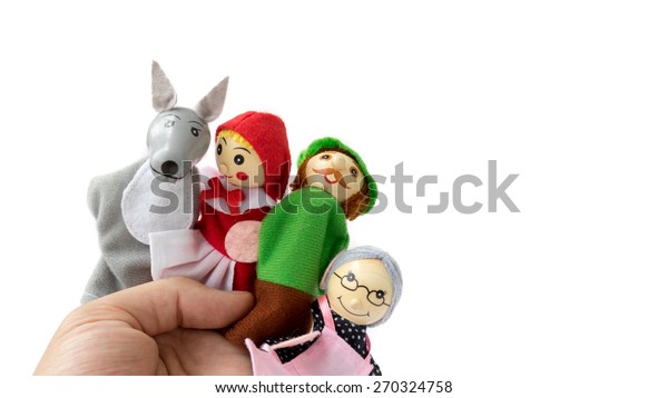 Finger Puppet Wolf Red Riding Hood Stock Photo Edit Now