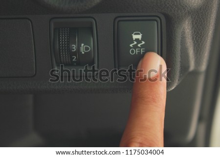 finger push Button electronic stability program ( esp )