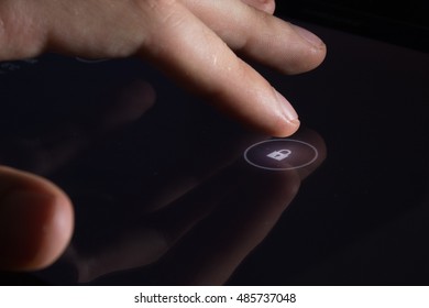 Finger Touch Key Button Lock Screen Tablet Interface DIgital Unlock - Powered by Shutterstock - Get 15% off with code: PIKWIZARD15