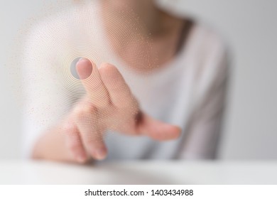 finger touch point concept presentation