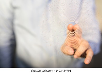 finger touch point concept presentation