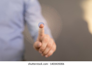 finger touch point concept presentation