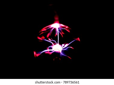 Finger Touching Plasma Ball.