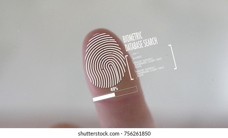 Fingerprint identification scaning for access with a close up view of the fingertip showing 100 percent verification on a virtual screen with copy space in a security concept - Powered by Shutterstock - Get 15% off with code: PIKWIZARD15