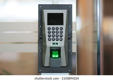 Fingerprint Scanner Control Machine Record Work Stock Photo (Edit Now ...