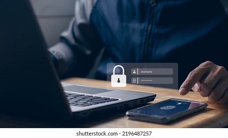 Fingerprint scan provides security access with biometrics identification concept. Businessman using smartphone and scan fingerprint biometric identity for unlock mobile phone. - Shutterstock ID 2196487257