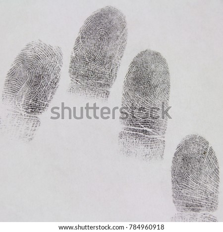 Fingerprints on paper. Take it from the suspect