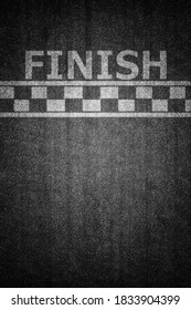 finishing line in competition concept