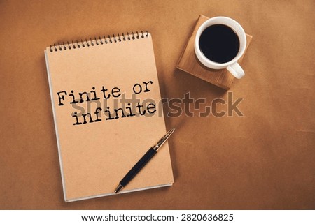 Finite or infinite text on torn paper