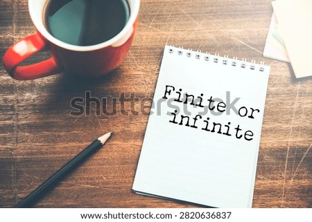 Finite or infinite text on torn paper