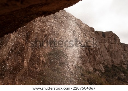 the finite waterfall in winter
