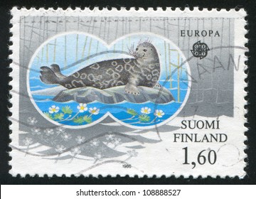 FINLAND - CIRCA 1986: Stamp Printed By Finland, Shows Saimaa Ringed Seal, Circa 1986