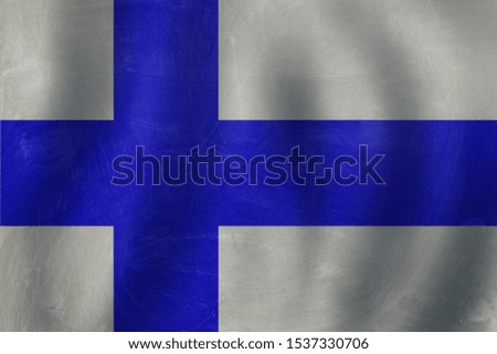 Finland concept with Finnish flag background