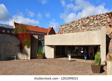 FINLAND, HELSINKI - SEPT 27, 2018: 
Temppeliaukio Church, Lutheran Church In Toolo, Also Known As Church Of Rock 
