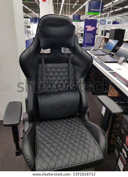 Finland, Imatra 09,02,2019 Computer chair on sale\
in the store