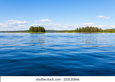 Finland lake scape at summer