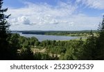 Finnish summer landscape from Paimelanvuori in Hollola