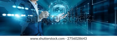 Fintech specialist connect to global network Decentralized Finance, managing blockchain assets, enabling peer-to-peer transactions, supporting global digital economy growth efficiently.