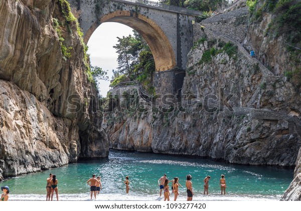 Fiordo Di Furore Beach Furore Fjord Stock Photo Edit Now