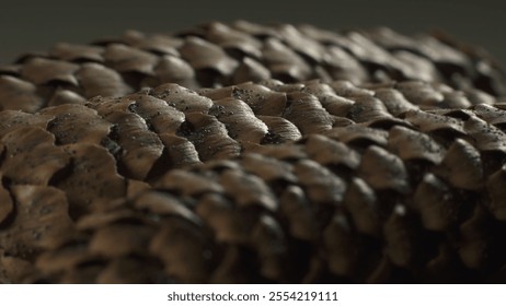 Fir cones. Complex surface texture. Macro shot. 