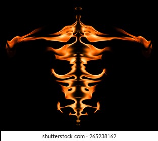 Fire abstract background