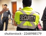 Fire Alarm training class by security guard in office