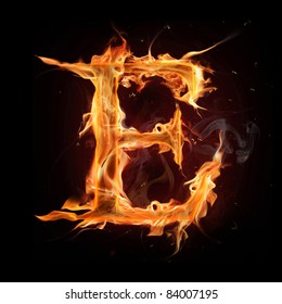 Fire Alphabet Letter 