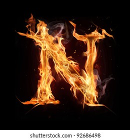 232 Fiery letter n font Images, Stock Photos & Vectors | Shutterstock