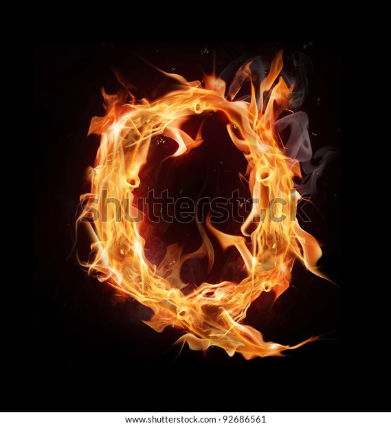 Fire Alphabet Letter Q Stock Photo (Edit Now) 92686561