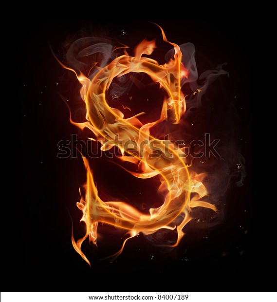 Fire Alphabet Letter S Stock Photo (Edit Now) 84007189