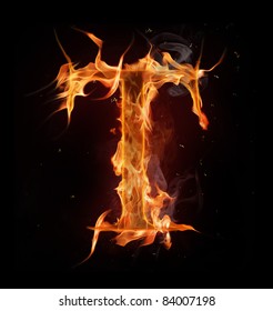 Fire Alphabet Letter 