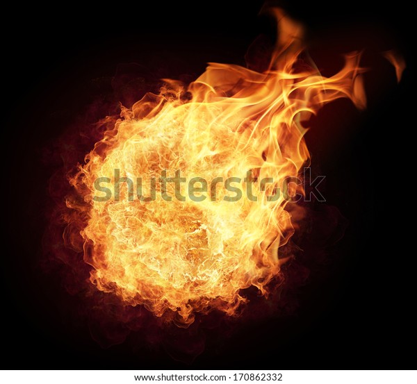 Fire Ball Free Space Text Isolated Stock Photo 170862332 | Shutterstock