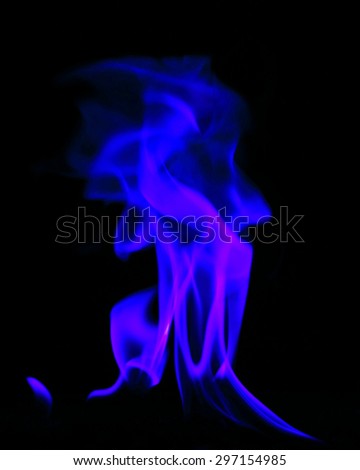 Fire blue light abstract background