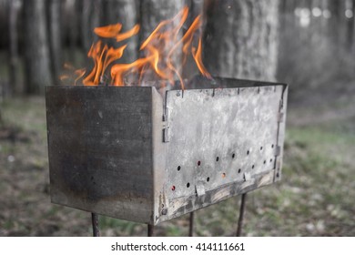 Fire in brazier