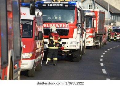 Fire Brigade Vehicles In The Salzkammergut (Upper Austria)