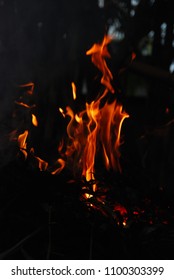fire burn in the dark