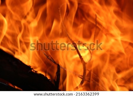 Fire burning Alice Springs NT  Imagine de stoc © 