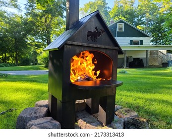 Fire Burning Hot Inside Steel Fire Stock Photo 2173313413 | Shutterstock