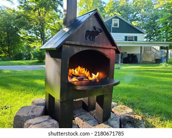 Fire Burning Hot Inside Steel Fire Stock Photo 2180671785 | Shutterstock